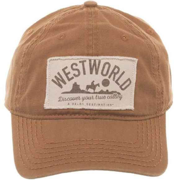 Bioworld Other - Westworld Printed Patch Adjustable Cap Brown hat LAST ONE
